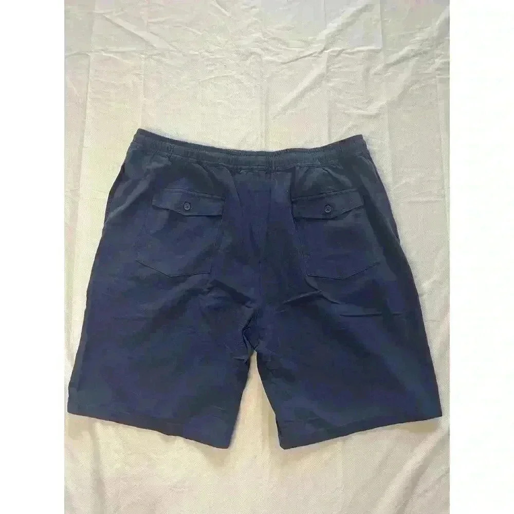 Yiume Navy Mid-Rise Straight Bermuda Shorts In Men's Xxl Nwt Blue — image 7 of 7